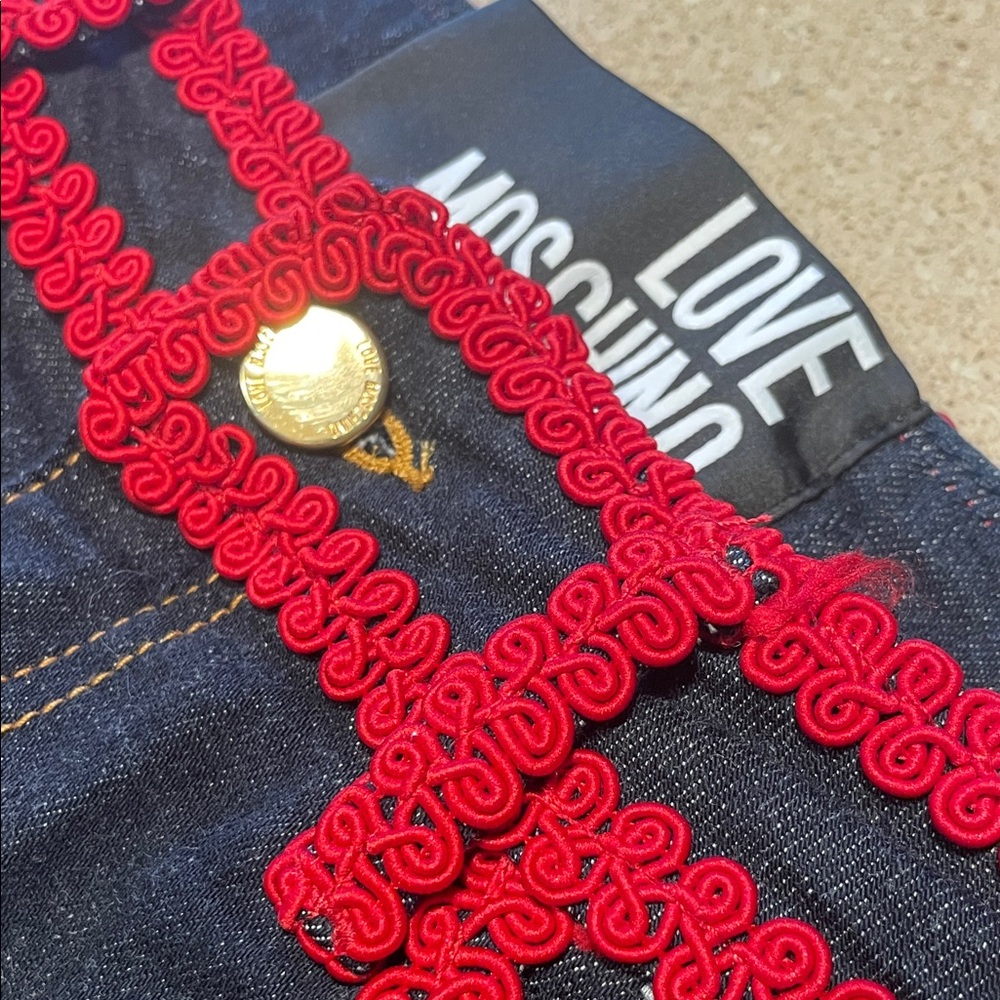 Moschino Dark Denim with Red Stitching - Picture 9 of 16